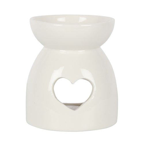 White Heart Cut Out Burner