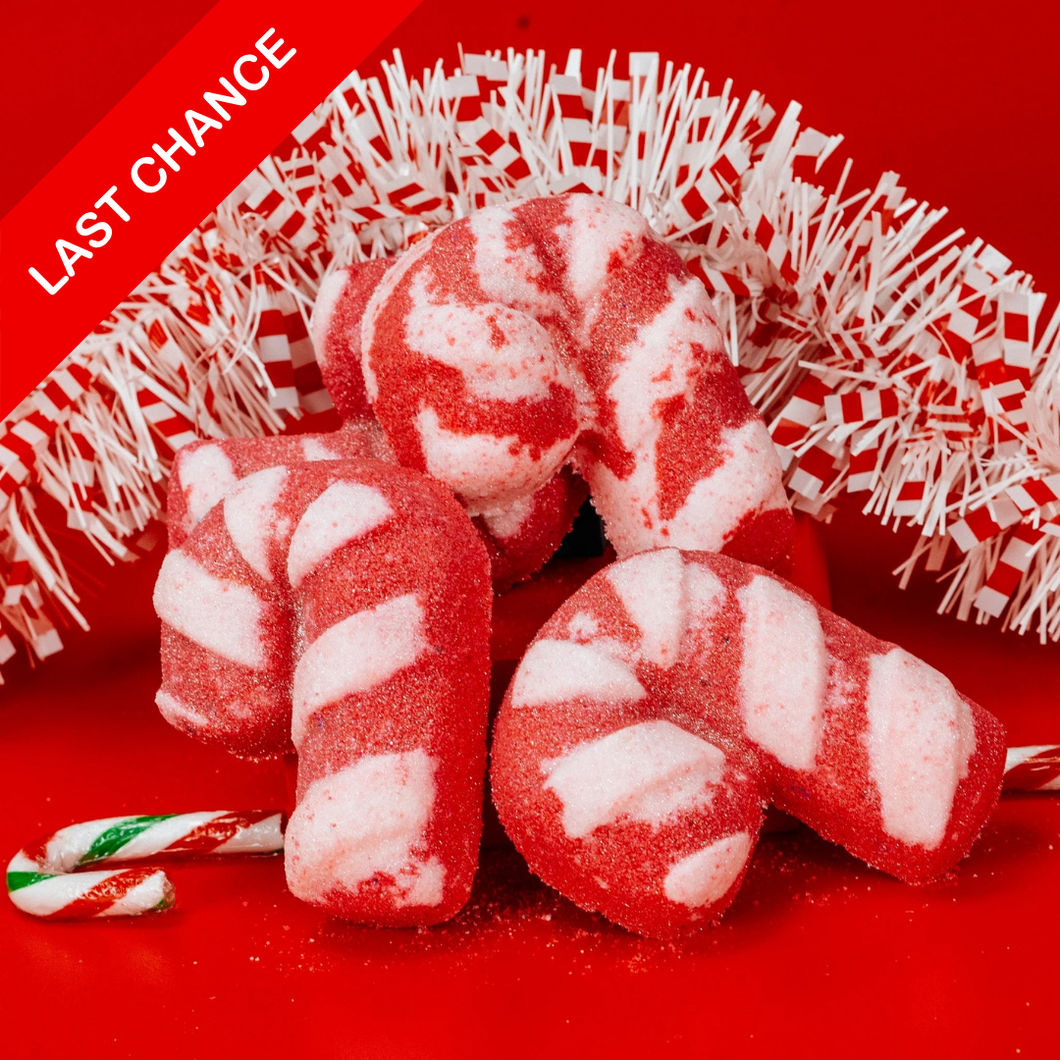 Candy Cane Bath Bomb