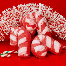 Load image into Gallery viewer, Candy Cane Bath Bomb Love Lush Home Christmas
