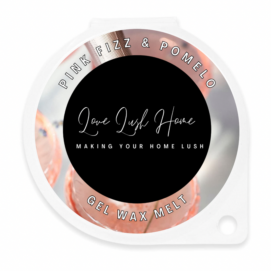 Pink Fizz & Pomelo Gel Wax Melt | Cocktail Collection Scent | Love Lush Home